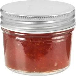 Keuken & Eetkamer*vidaXL Jampotten met kleurige deksels 24 st 110 ml glas Zilver