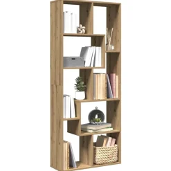 Kamerscherm / boekenkast 67x25x161,5 cm hout artisanaal eiken>vidaXL Outlet