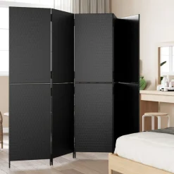 Kamerscherm 5 panelen poly rattan><noscript><img width=