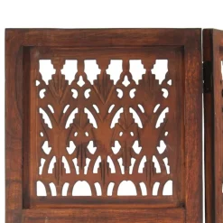 Kamerschermen*vidaXL Kamerscherm 3 panelen handgesneden 120x165 cm mangohout Bruin