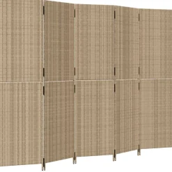 Kamerscherm 5 panelen poly rattan>vidaXL Best