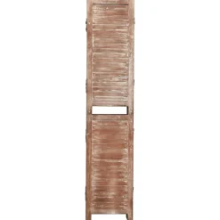 Kamerscherm 6 panelen 210x165 cm massief paulowniahout bruin><noscript><img width=