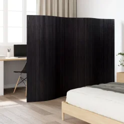 Kamerschermen*vidaXL Kamerscherm breedte 250 cm hoogte 165 cm bamboe Zwart