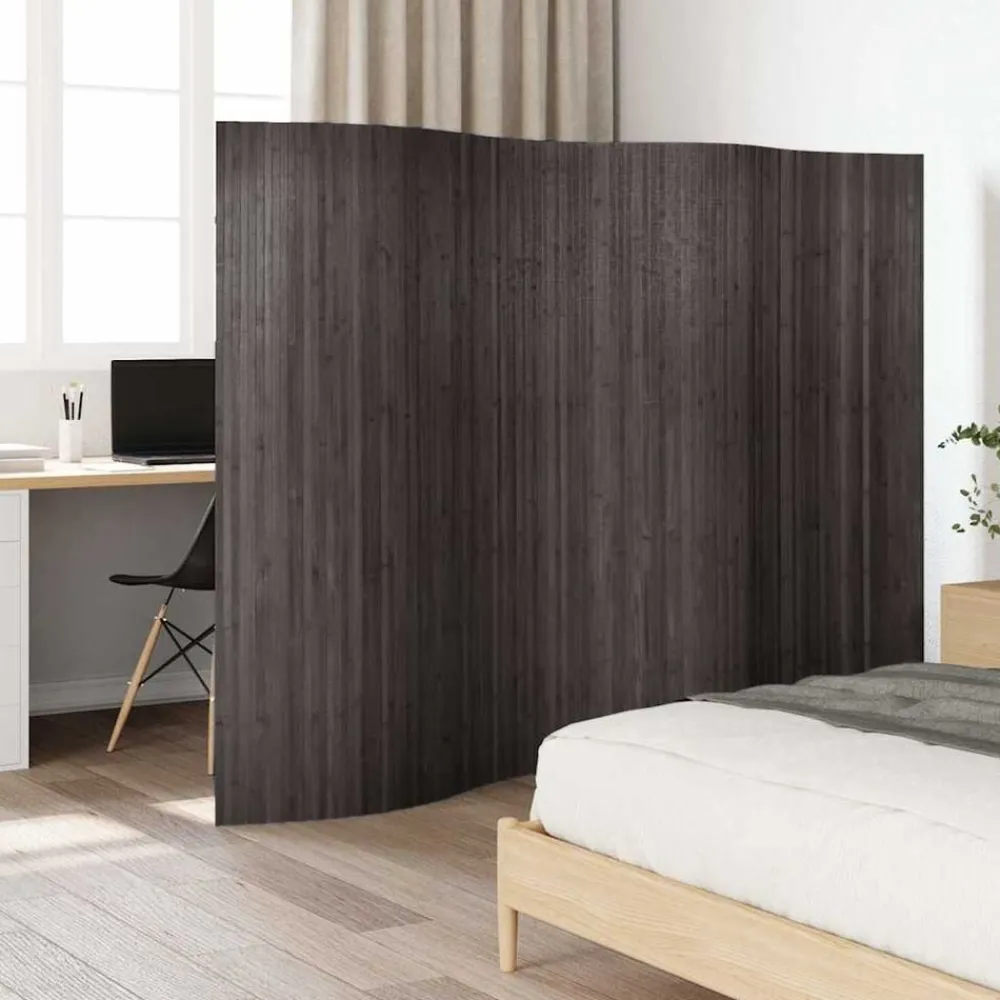 Kamerschermen*vidaXL Kamerscherm breedte 250 cm hoogte 165 cm bamboe Grijs
