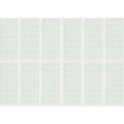 Kamerscherm inklapbaar 6 panelen Japanse stijl 240x170 cm wit><noscript><img width=