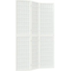 Kamerschermen*vidaXL Kamerscherm inklapbaar 3 panelen Japanse stijl 120x170 cm wit