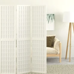 Kamerschermen*vidaXL Kamerscherm inklapbaar 3 panelen Japanse stijl 120x170 cm wit