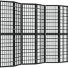 Kamerschermen*vidaXL Kamerscherm inklapbaar 6 panelen Japanse stijl 240x170 cm zwart