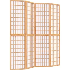 Kamerscherm inklapbaar 4 panelen Japanse stijl 160x170 cm>vidaXL New