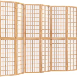Kamerschermen*vidaXL Kamerscherm inklapbaar 6 panelen Japanse stijl 240x170 cm