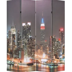 Kamerscherm inklapbaar New York bij nacht 160x170 cm>vidaXL Sale