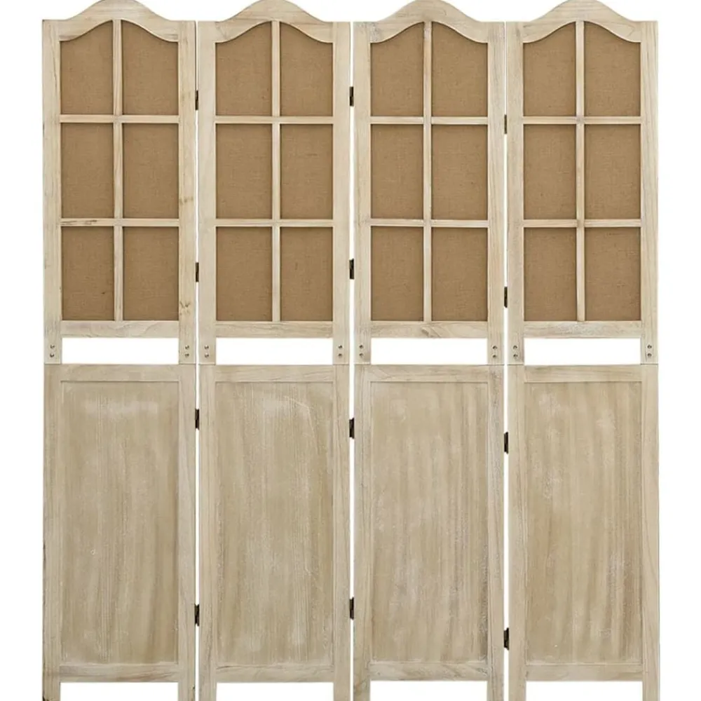Kamerschermen*vidaXL Kamerscherm met 4 panelen 140x165 cm stof bruin