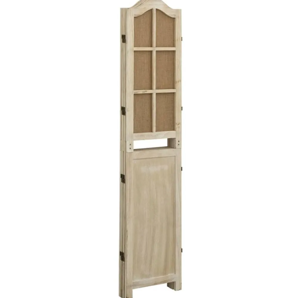 Kamerschermen*vidaXL Kamerscherm met 4 panelen 140x165 cm stof bruin