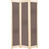 Kamerschermen*vidaXL Kamerscherm met 3 panelen 120x170x4 cm stof bruin