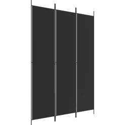 Kamerschermen*vidaXL Kamerscherm met 3 panelen 150x220 cm stof Zwart