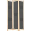Kamerscherm met 3 panelen 120x170x4 cm stof grijs>vidaXL Outlet
