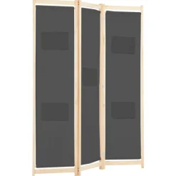 Kamerscherm met 3 panelen 120x170x4 cm stof grijs><noscript><img width=