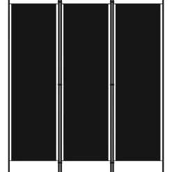 Kamerschermen*vidaXL Kamerscherm met 3 panelen 150x180 cm Zwart