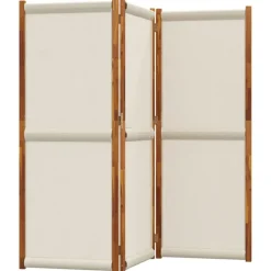 Kamerschermen*vidaXL Kamerscherm met 3 panelen 210x180 cm Lichtgrijs