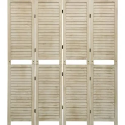 Kamerscherm met 4 panelen massief paulowniahout>vidaXL Discount