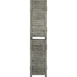 Kamerschermen*vidaXL Kamerscherm met 5 panelen 179x166 cm massief hout grijs