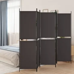 Kamerschermen*vidaXL Kamerscherm met 5 panelen 250x200 cm stof Bruin