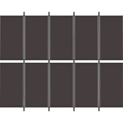 Kamerschermen*vidaXL Kamerscherm met 5 panelen 250x200 cm stof Bruin