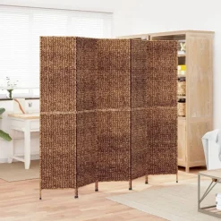 Kamerschermen*vidaXL Kamerscherm met 5 panelen 205x180 cm waterhyacint bruin