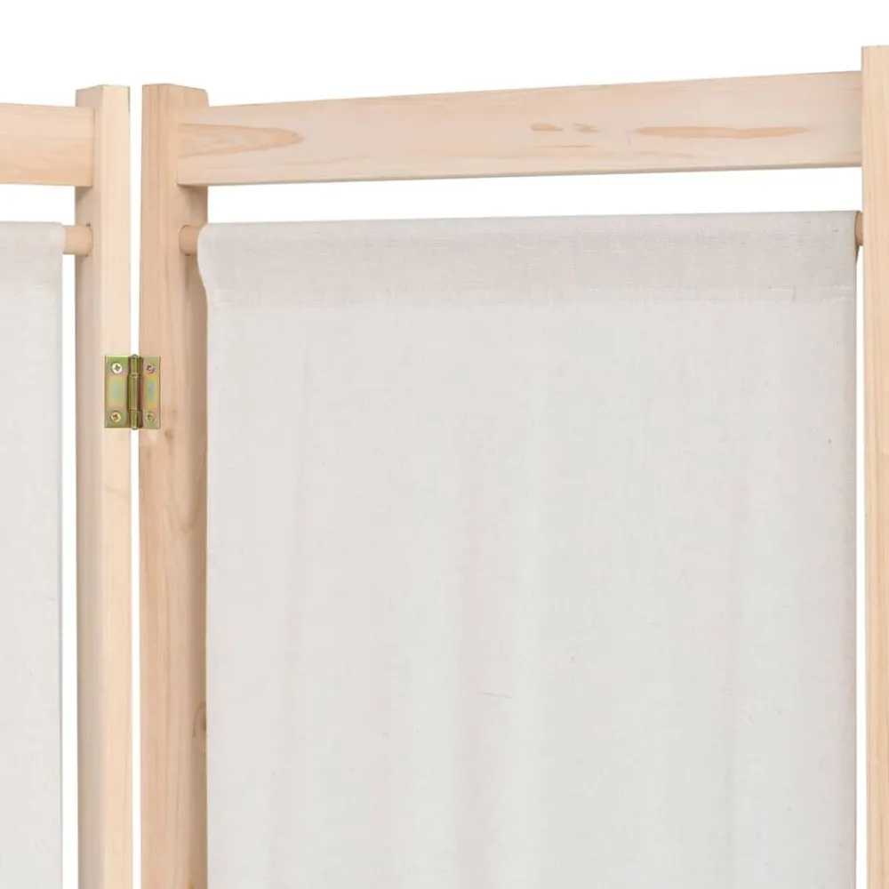 Kamerschermen*vidaXL Kamerscherm met 5 panelen 200x170x4 cm stof crème