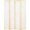 Kamerschermen*vidaXL Kamerscherm met 4 panelen 160x170x4 cm stof crème