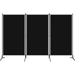 Kamerschermen*vidaXL Kamerscherm met 3 panelen 260x180 cm Zwart