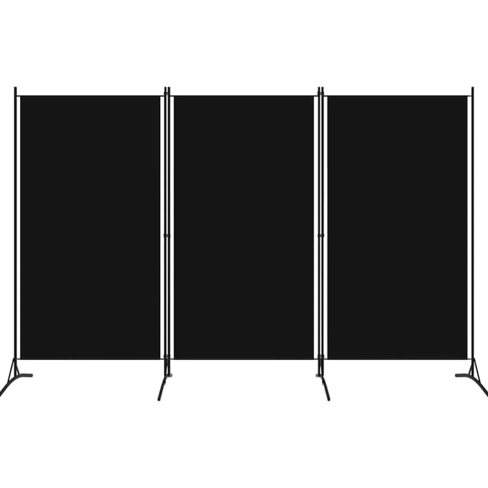 Kamerschermen*vidaXL Kamerscherm met 3 panelen 260x180 cm Zwart
