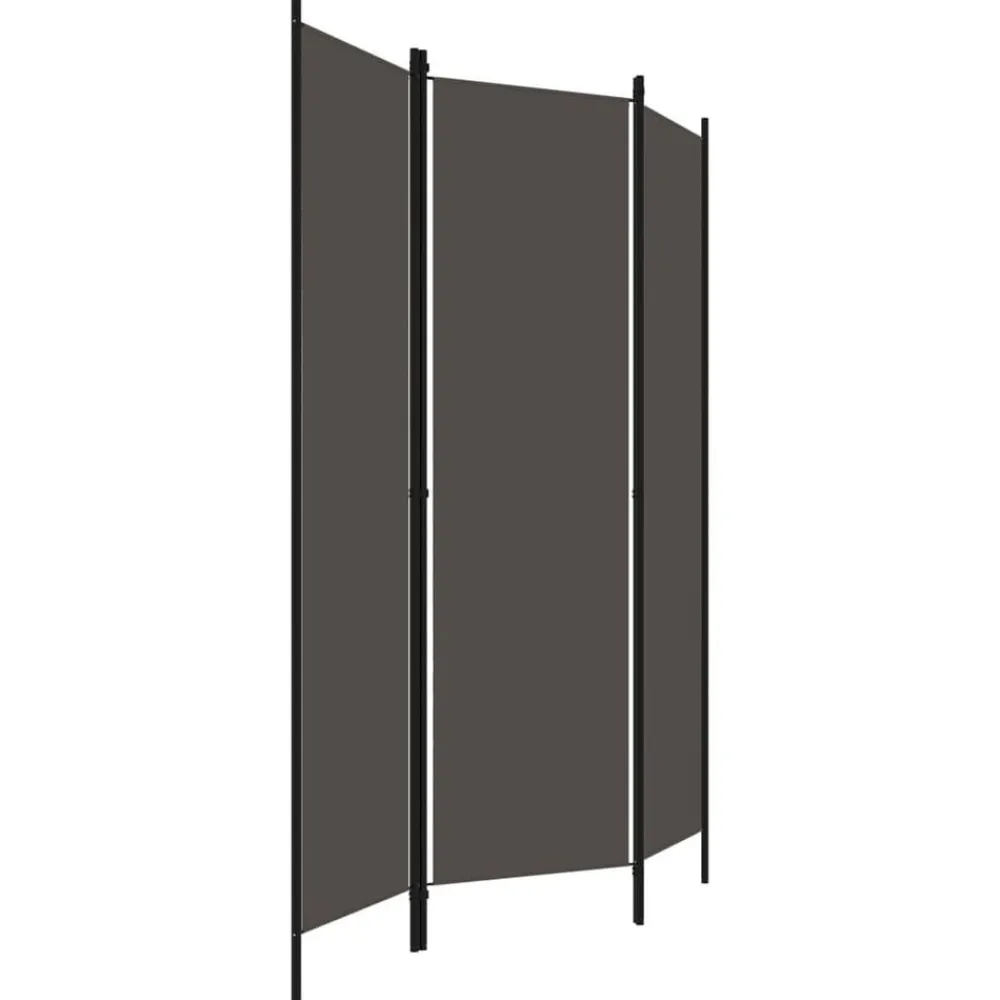 Kamerschermen*vidaXL Kamerscherm met 3 panelen 150x180 cm Antraciet