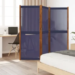 Kamerschermen*vidaXL Kamerscherm met 3 panelen 210x180 cm Donkerblauw