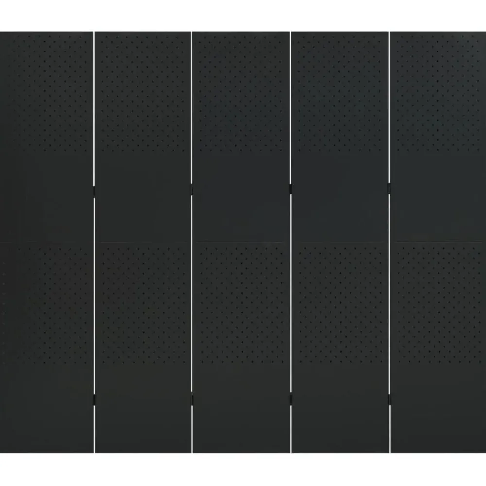 Kamerscherm met 5 panelen 200x180 cm staal>vidaXL Online