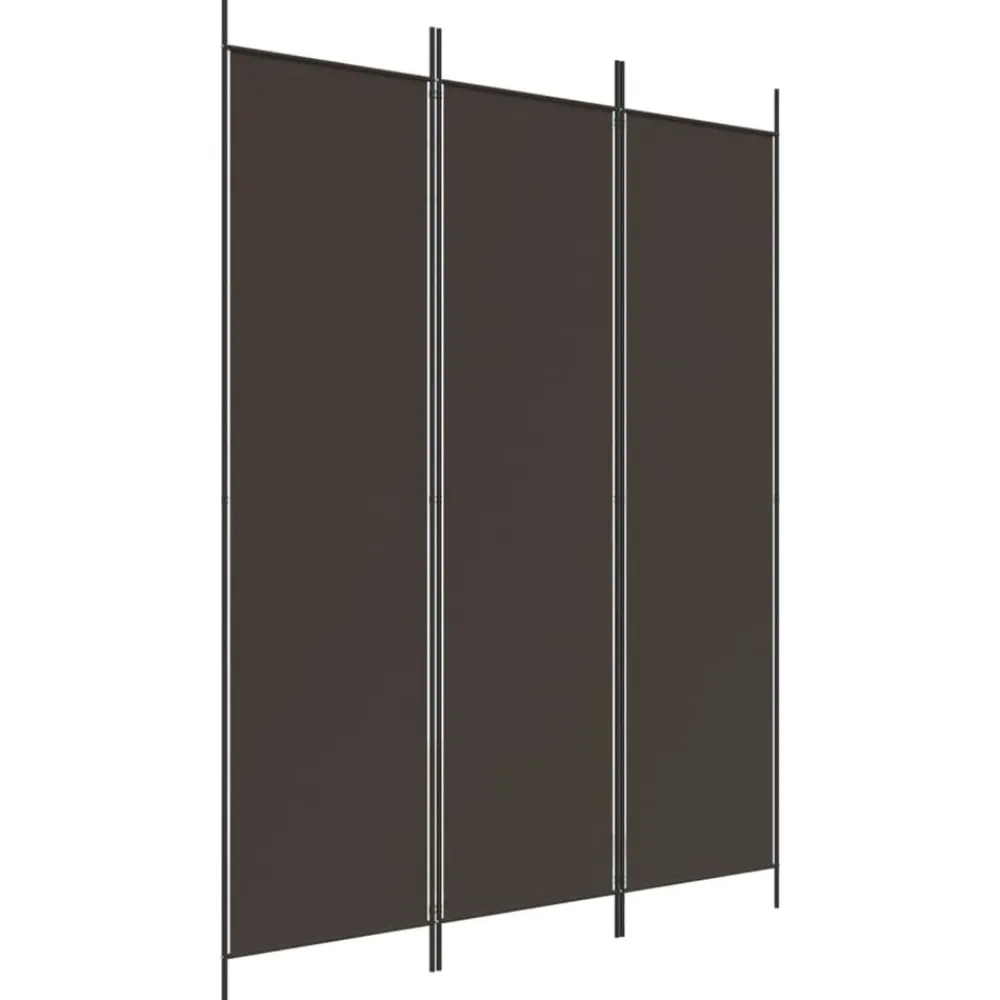 Kamerschermen*vidaXL Kamerscherm met 3 panelen 150x200 cm stof Bruin