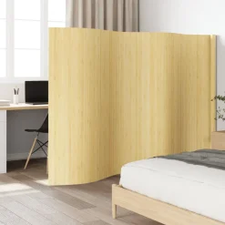 Kamerschermen*vidaXL Kamerschermbreedte 400 cm hoogte 165 cmbamboe lichtnaturel