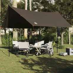 Buitensport*vidaXL Kampeerluifel waterdicht 462x306x211 cm Bruin
