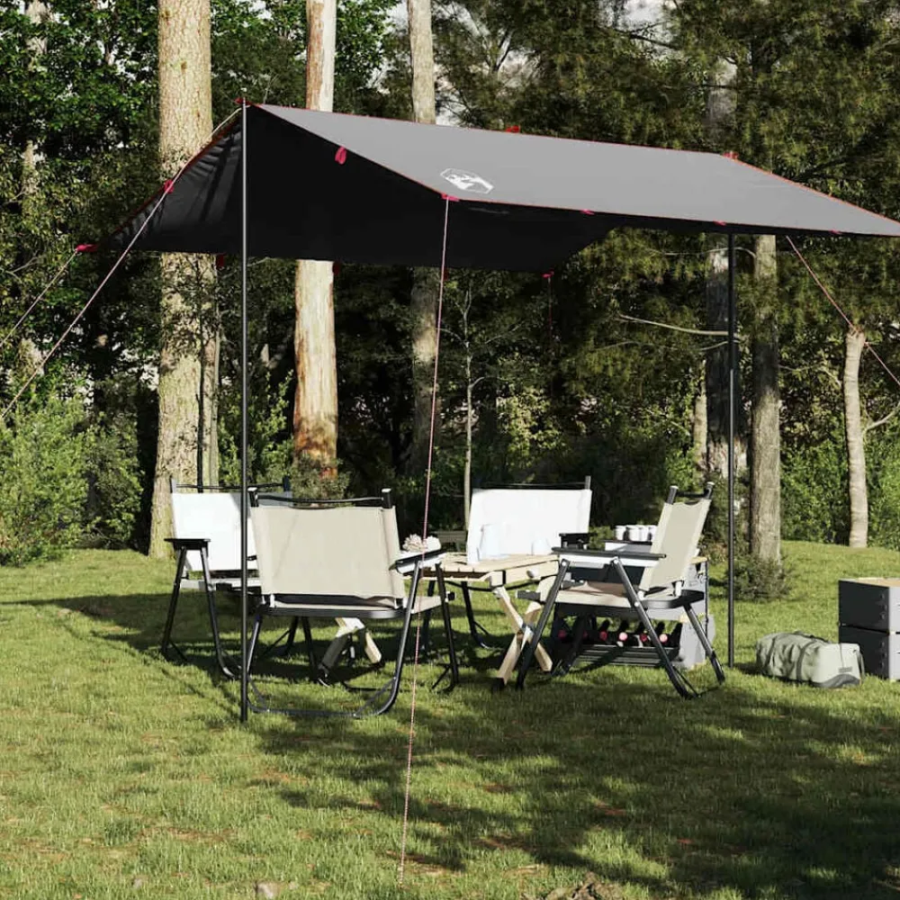 Buitensport*vidaXL Kampeerluifel waterdicht 300x294 cm en oranje Grijs