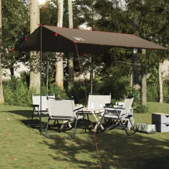 Buitensport*vidaXL Kampeerluifel waterdicht 306x306 cm Bruin