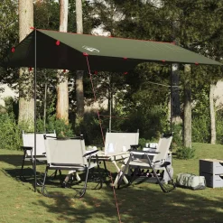 Buitensport*vidaXL Kampeerluifel waterdicht 306x306 cm Olijfgroen