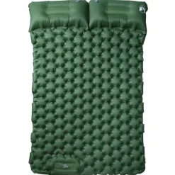 Buitensport*vidaXL Kampeermatras met kussens zelfopblazend 2-persoons Groen