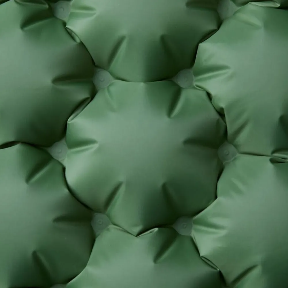 Buitensport*vidaXL Kampeermatras met kussens zelfopblazend 2-persoons Groen