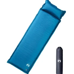 Kampeermatras met kussen zelfopblazend 1-persoons>vidaXL Hot