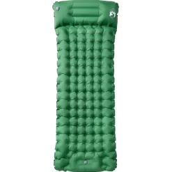 Buitensport*vidaXL Kampeermatras met kussen zelfopblazend 1-persoons Groen