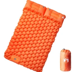 Kampeermatras met kussens zelfopblazend 2-persoons>vidaXL Best