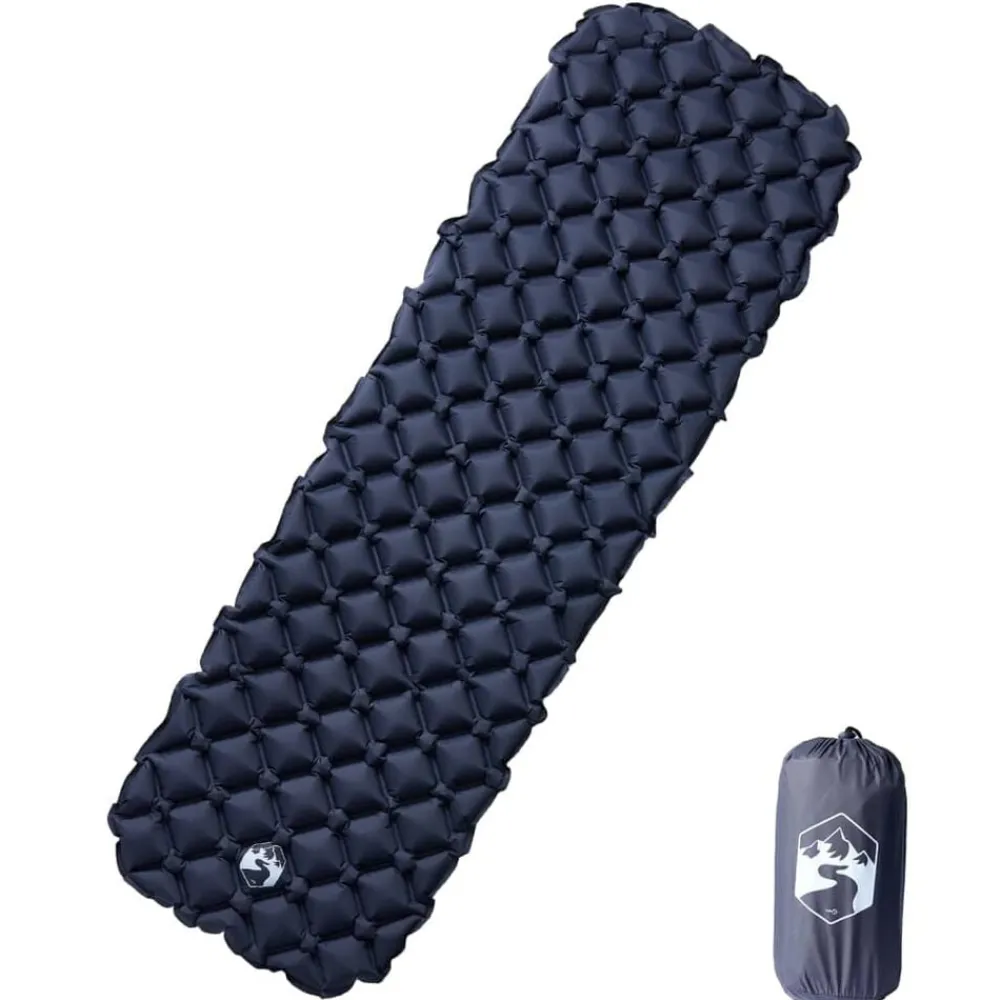 Buitensport*vidaXL Kampeermatras opblaasbaar 190x58x6 cm 1- persoons Grijs