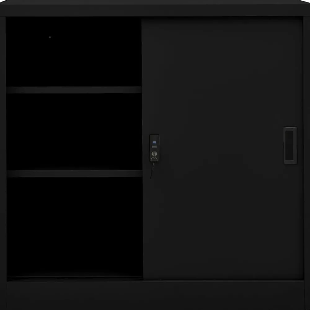 Kantoorkast met schuifdeuren 90x40x90 cm staal>vidaXL Outlet