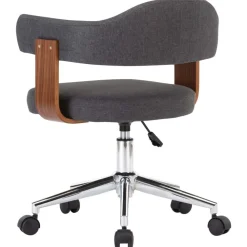 Kantoorstoel draaibaar gebogen hout en stof><noscript><img width=