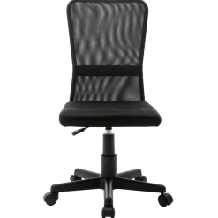 Kantoormeubelen*vidaXL Kantoorstoel 44x52x100 cm mesh stof Zwart